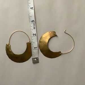 Large brass Hoop Earrings